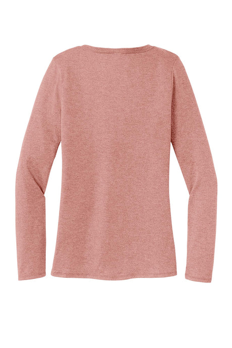 District® Women’s Perfect Tri® Long Sleeve V-Neck Tee - Blush Frost
