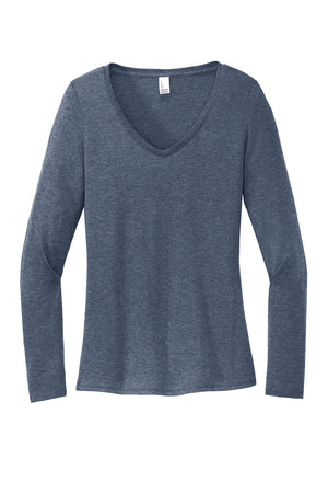 District® Women’s Perfect Tri® Long Sleeve V-Neck Tee - Navy Frost