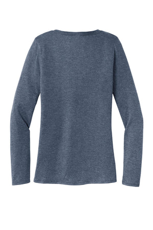 District® Women’s Perfect Tri® Long Sleeve V-Neck Tee - Navy Frost