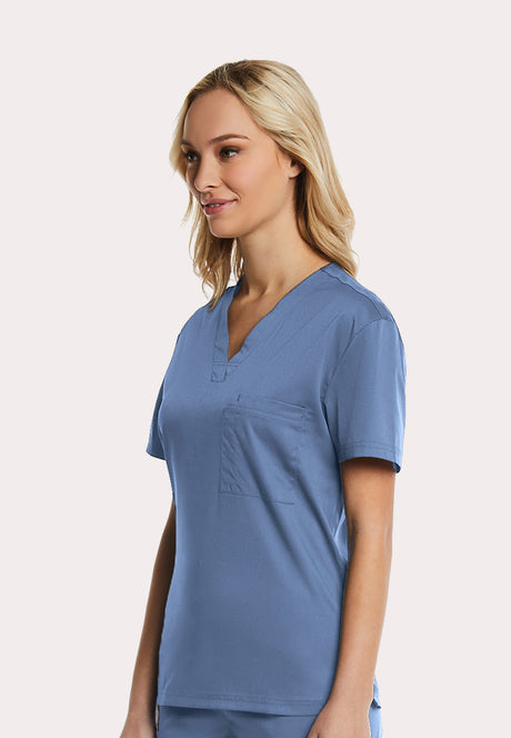 Elements by Alexanders Uniforms Unisex 1-Pocket V-Neck Scrub Top