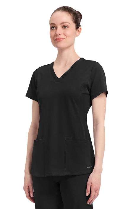 Healing Hands HH Works Monica Women's 4-Pocket Stretch V-Neck Scrub Top