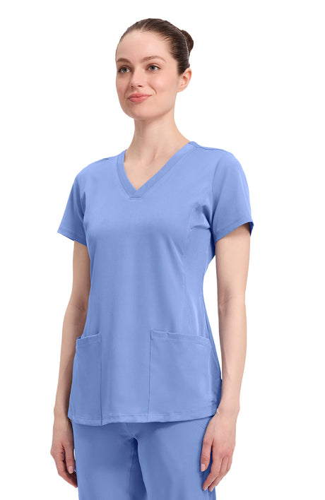 Healing Hands HH Works Monica Women's 4-Pocket Stretch V-Neck Scrub Top