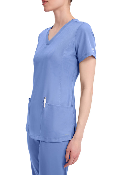 Healing Hands HH Works Monica Women's 4-Pocket Stretch V-Neck Scrub Top