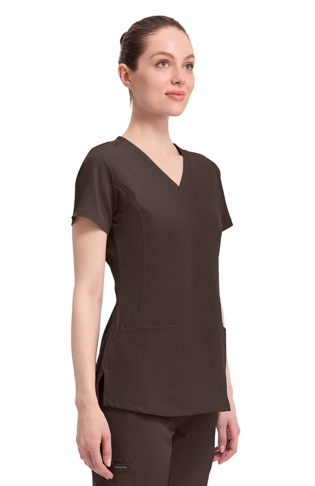 Healing Hands HH Works Monica Women's 4-Pocket Stretch V-Neck Scrub Top