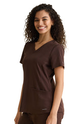 Healing Hands HH Works Monica Women's 4-Pocket Stretch V-Neck Scrub Top