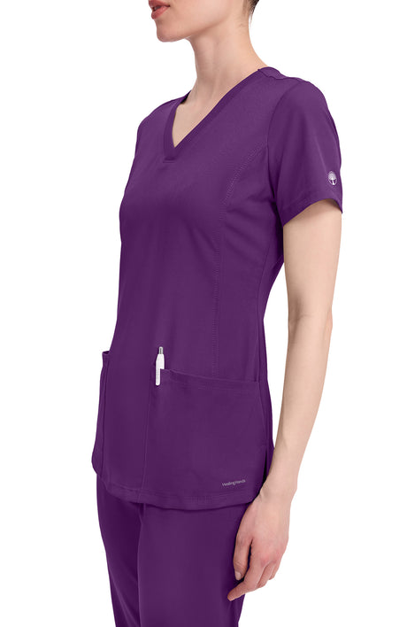 Healing Hands® HH Works Monica Women's Stretch V-Neck Scrub Top
