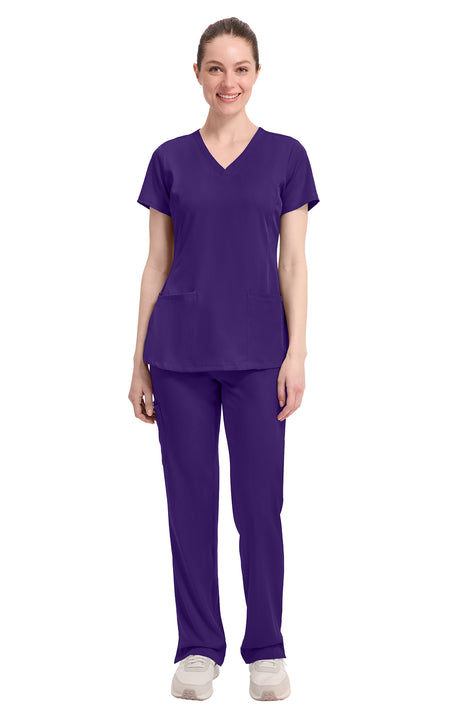 Healing Hands® HH Works Monica Women's Stretch V-Neck Scrub Top