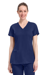 Healing Hands HH Works Monica Women's 4-Pocket Stretch V-Neck Scrub Top