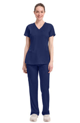 Healing Hands HH Works Monica Women's 4-Pocket Stretch V-Neck Scrub Top