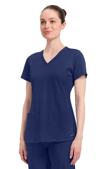 Healing Hands HH Works Monica Women's 4-Pocket Stretch V-Neck Scrub Top