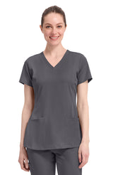 Healing Hands HH Works Monica Women's 4-Pocket Stretch V-Neck Scrub Top