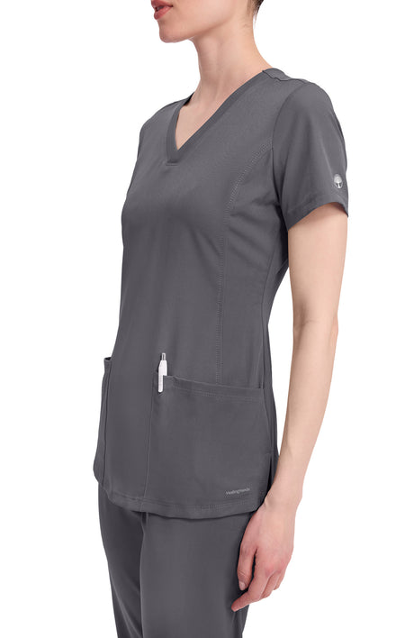 Healing Hands HH Works Monica Women's 4-Pocket Stretch V-Neck Scrub Top