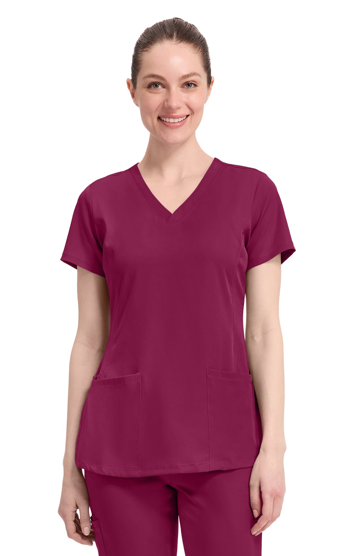 Healing Hands HH Works Monica Women's 4-Pocket Stretch V-Neck Scrub Top