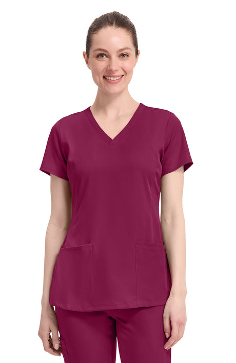 Healing Hands HH Works Monica Women's 4-Pocket Stretch V-Neck Scrub Top
