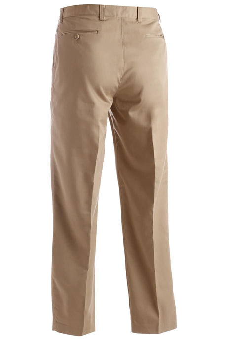 Edwards® Microfiber Flat-Front Tan Dress Pant