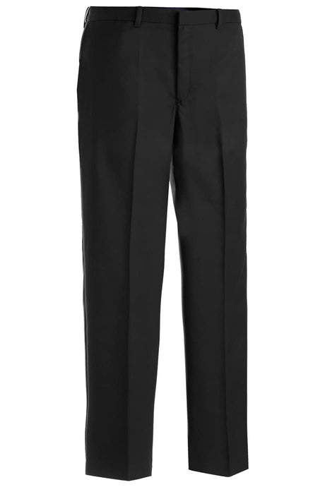 Edwards® Microfiber Flat-Front Black Dress Pant