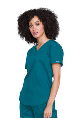 Cherokee Workwear Women's 1-Pocket Tuckable V-Neck O.R. Top