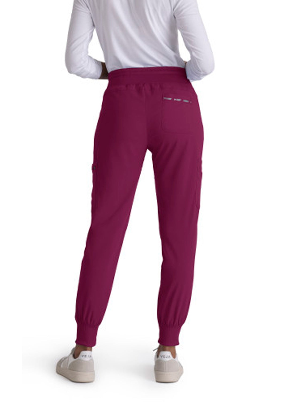 Grey's Anatomy™ Spandex Stretch Women's Carly 7-Pocket Mid-Rise Jogger Scrub Tall Pant