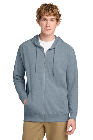 District® Featherweight French Terry™ Full-Zip Hoodie - Flint Blue Heather