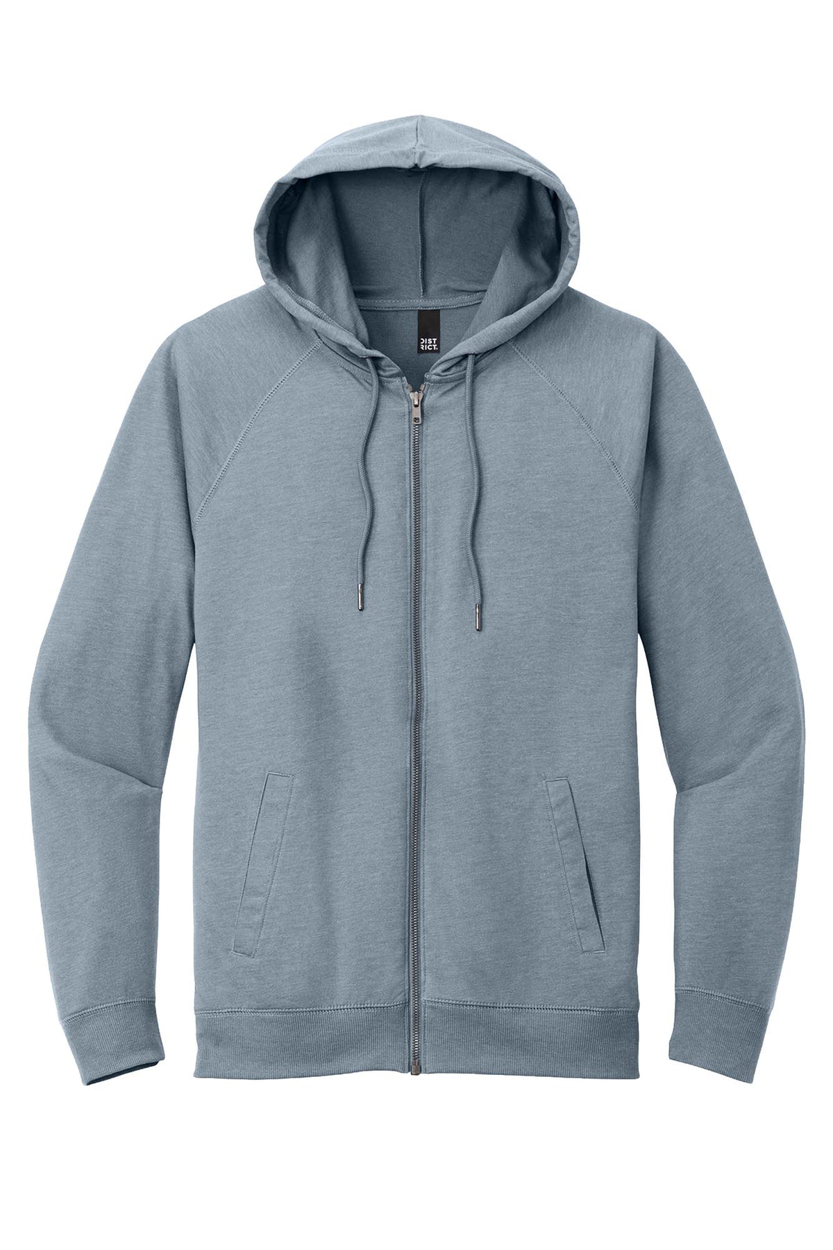 District® Featherweight French Terry™ Full-Zip Hoodie - Flint Blue Heather