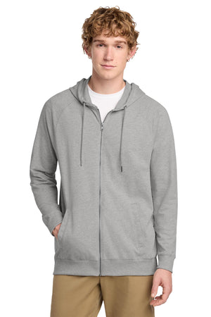 District® Featherweight French Terry™ Full-Zip Hoodie - Light Heather Grey