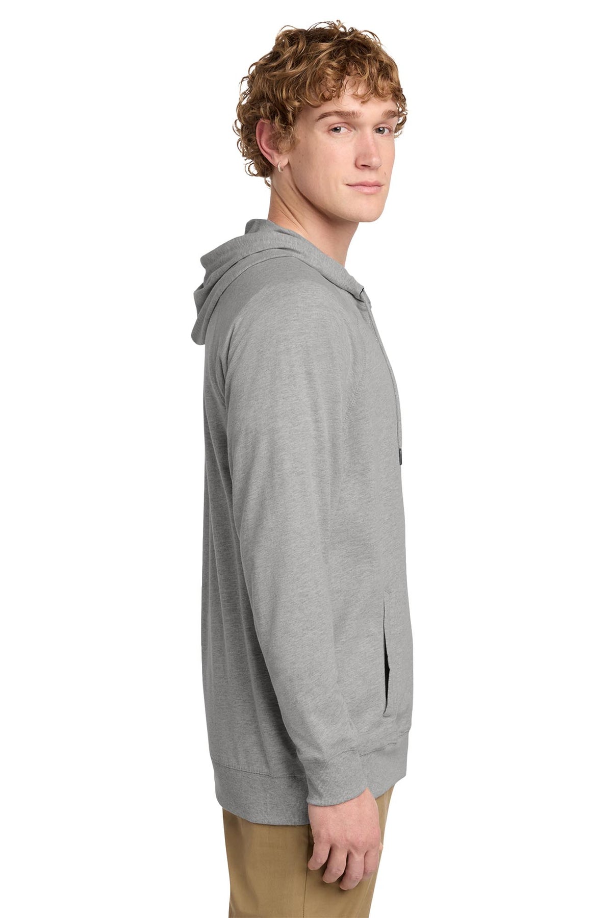 District® Featherweight French Terry™ Full-Zip Hoodie - Light Heather Grey