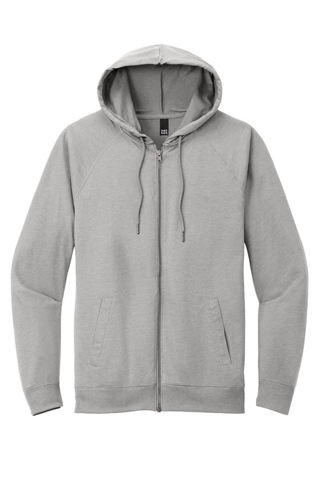 District® Featherweight French Terry™ Full-Zip Hoodie - Light Heather Grey