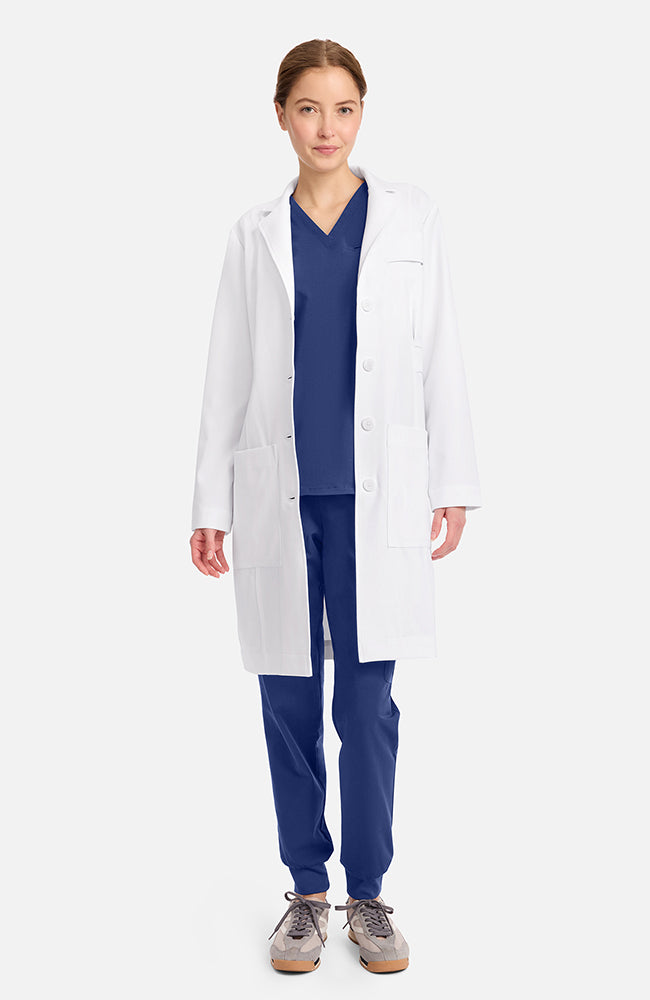 Medelita Women's Stella Princess Panel Darted 36½" Lab Coat
