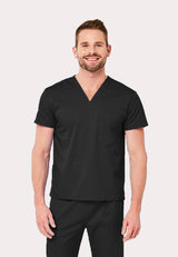 Elements Originals Unisex 1-Pocket V-Neck Scrub Top