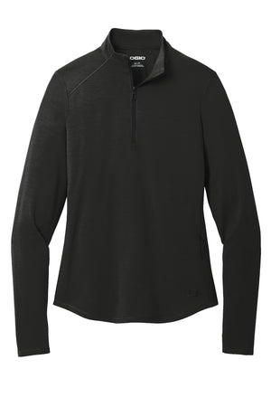 OGIO® Women’s Motion 1/4-Zip - Blacktop
