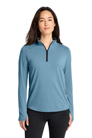 OGIO® Women’s Motion 1/4-Zip - Blue Mist