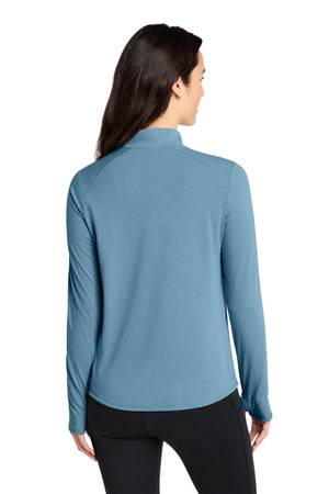 OGIO® Women’s Motion 1/4-Zip - Blue Mist