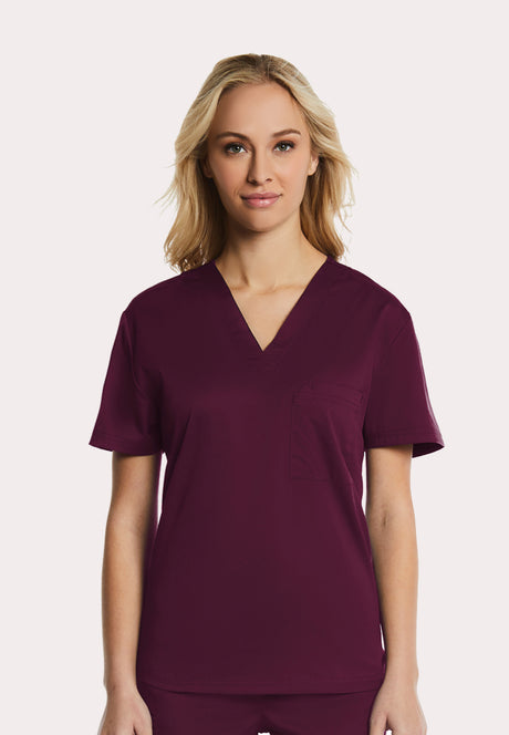 Elements by Alexanders Uniforms Unisex 1-Pocket V-Neck Scrub Top
