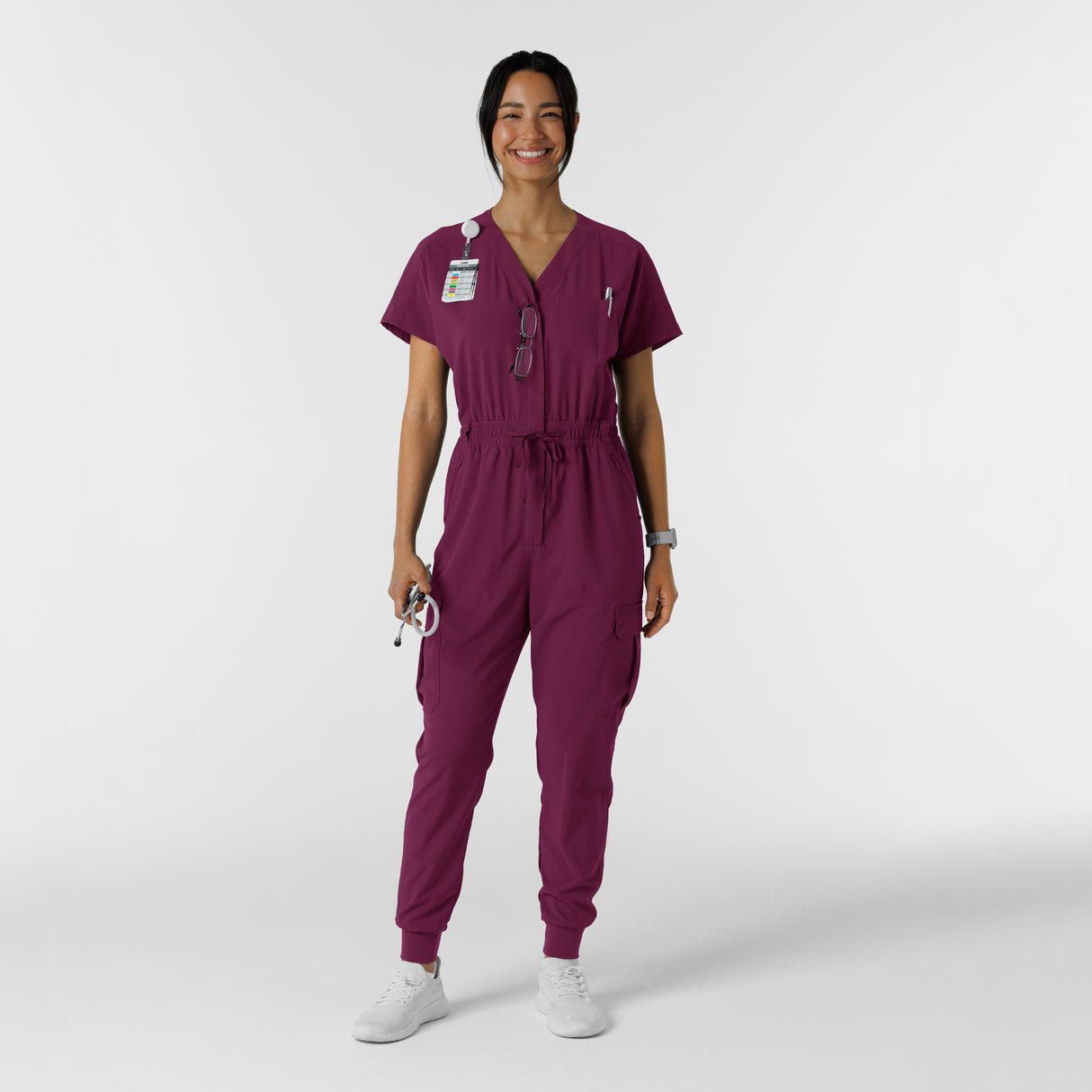 Wink® Renew Women's Cargo Jogger Scrub Jumpsuit