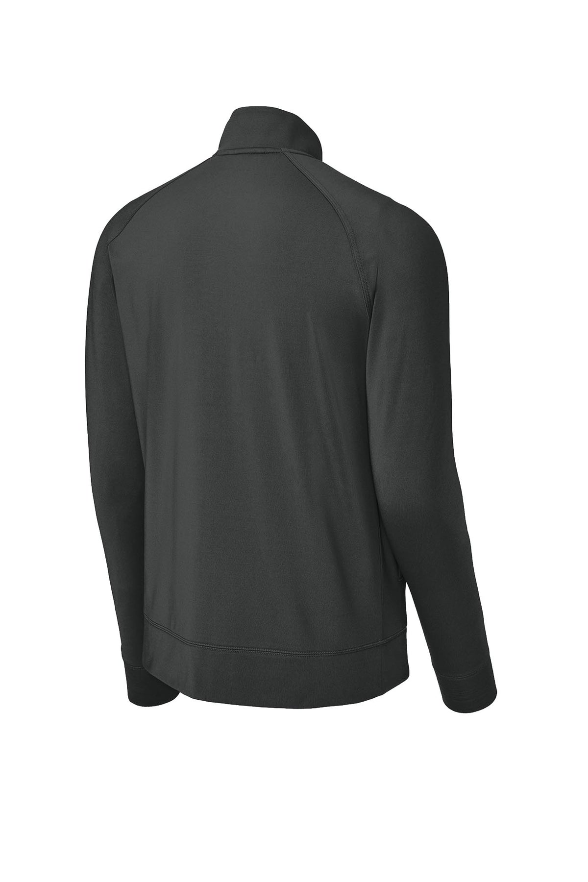 Sport-Tek® Men's Sport-Wick® Stretch Full-Zip Cadet Jacket - Charcoal Grey
