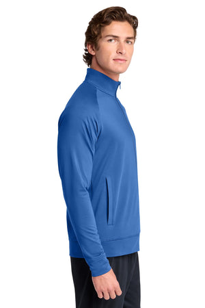Sport-Tek® Men's Sport-Wick® Stretch Full-Zip Cadet Jacket - True Royal