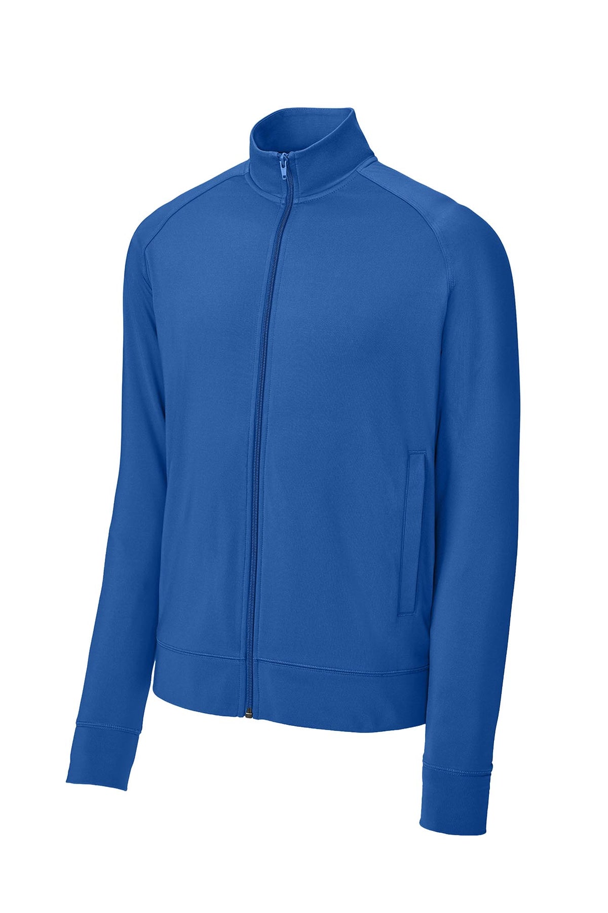 Sport-Tek® Men's Sport-Wick® Stretch Full-Zip Cadet Jacket - True Royal