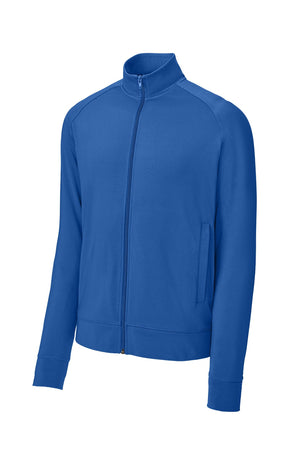 Sport-Tek® Men's Sport-Wick® Stretch Full-Zip Cadet Jacket - True Royal