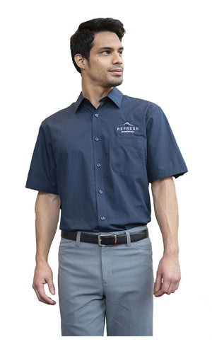 Edwards® Essential Broadcloth Short Sleeve Mens Shirt