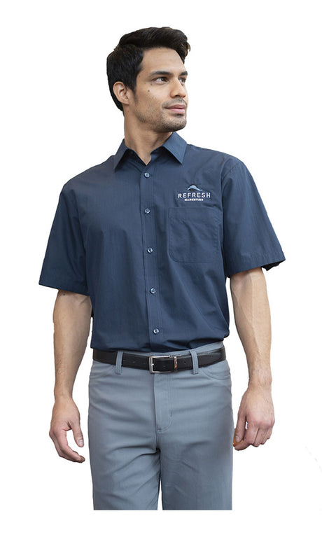 Edwards® Essential Broadcloth Short Sleeve Mens Shirt