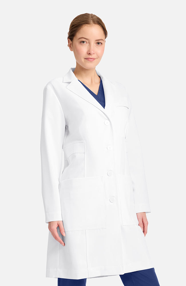 Medelita Women's Stella Princess Panel Darted 36½" Lab Coat