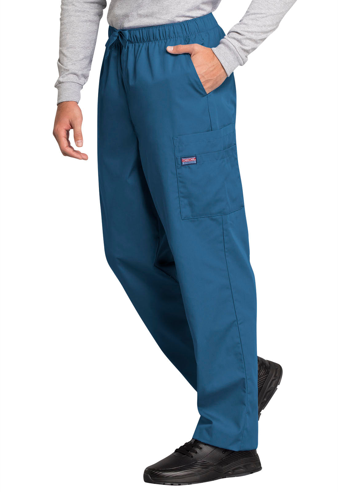 Cherokee Workwear Originals Men's 7-Pocket Tall Fly Front Cargo Pant