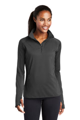 Sport-Tek® Women's Sport-Wick® Stretch 1/4-Zip Pullover