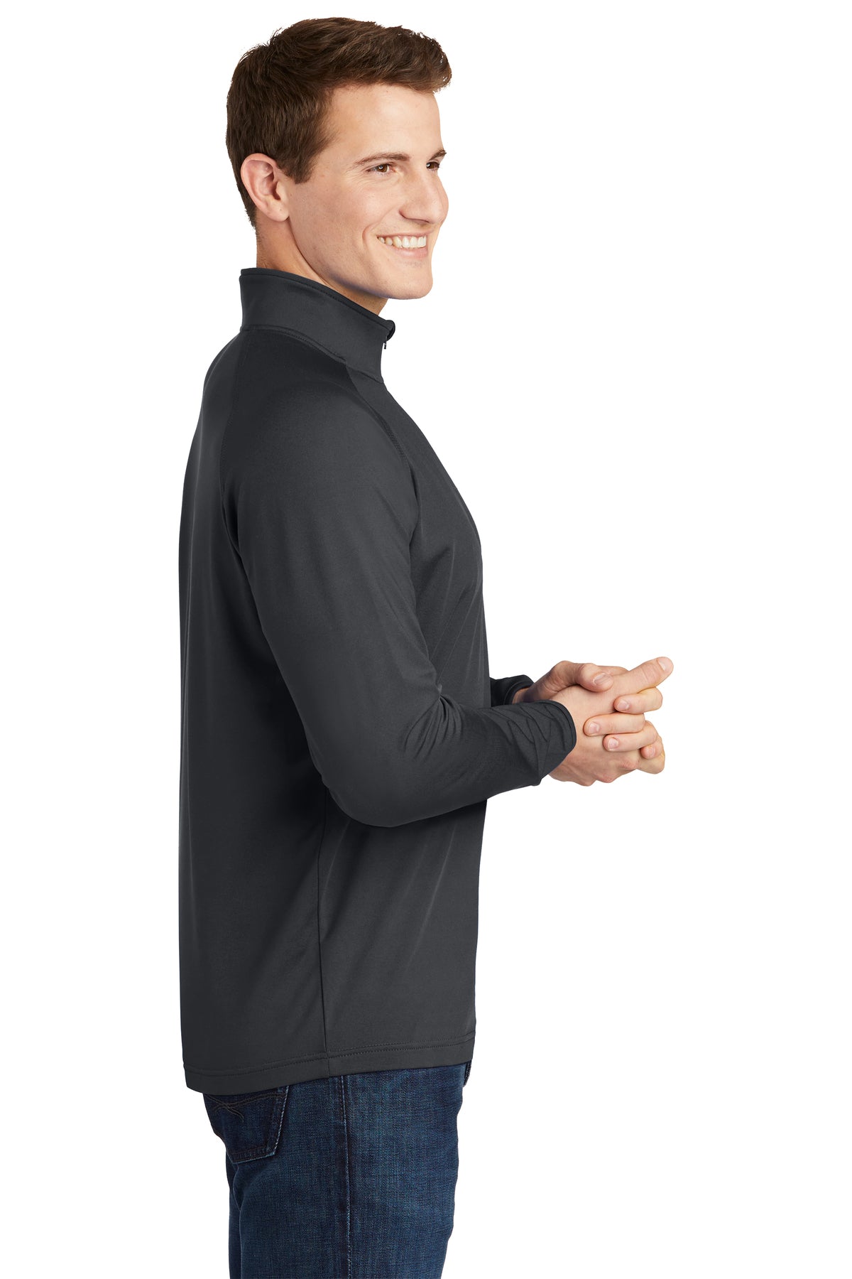 Men's Sport-Tek® Sport-Wick® Stretch 1/4-Zip Pullover