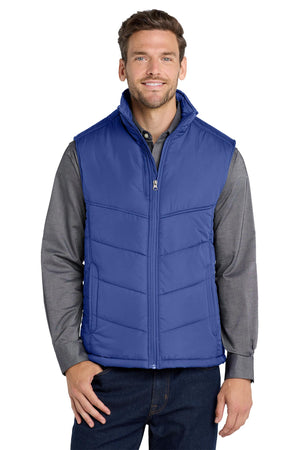 Port Authority® Puffy Vest - Mediterranean Blue/Black