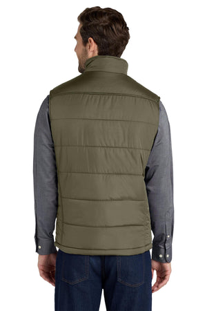 Port Authority® Puffy Vest - Olive/Cayenne