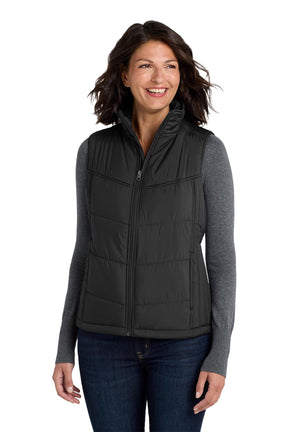 Port Authority® Women's Puffy Vest - Black/Black