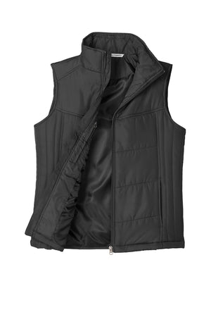 Port Authority® Women's Puffy Vest - Black/Black