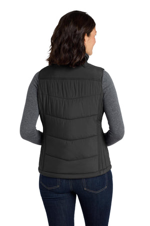 Port Authority® Women's Puffy Vest - Black/Black