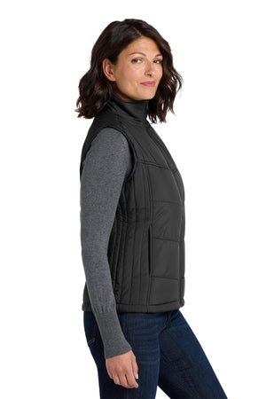 Port Authority® Women's Puffy Vest - Black/Black